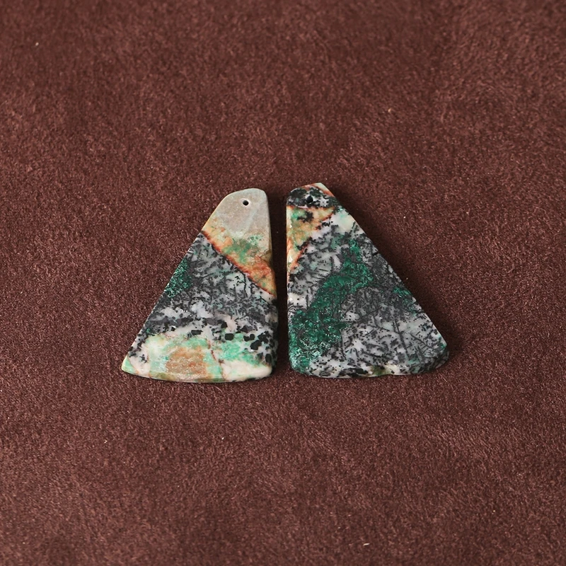 

Женские модные весенние серьги из натурального камня хризоколла, самородок, сделай сам, драгоценный камень, модные ювелирные изделия, бусины, аксессуары 41x24x3 мм, 11,1 г