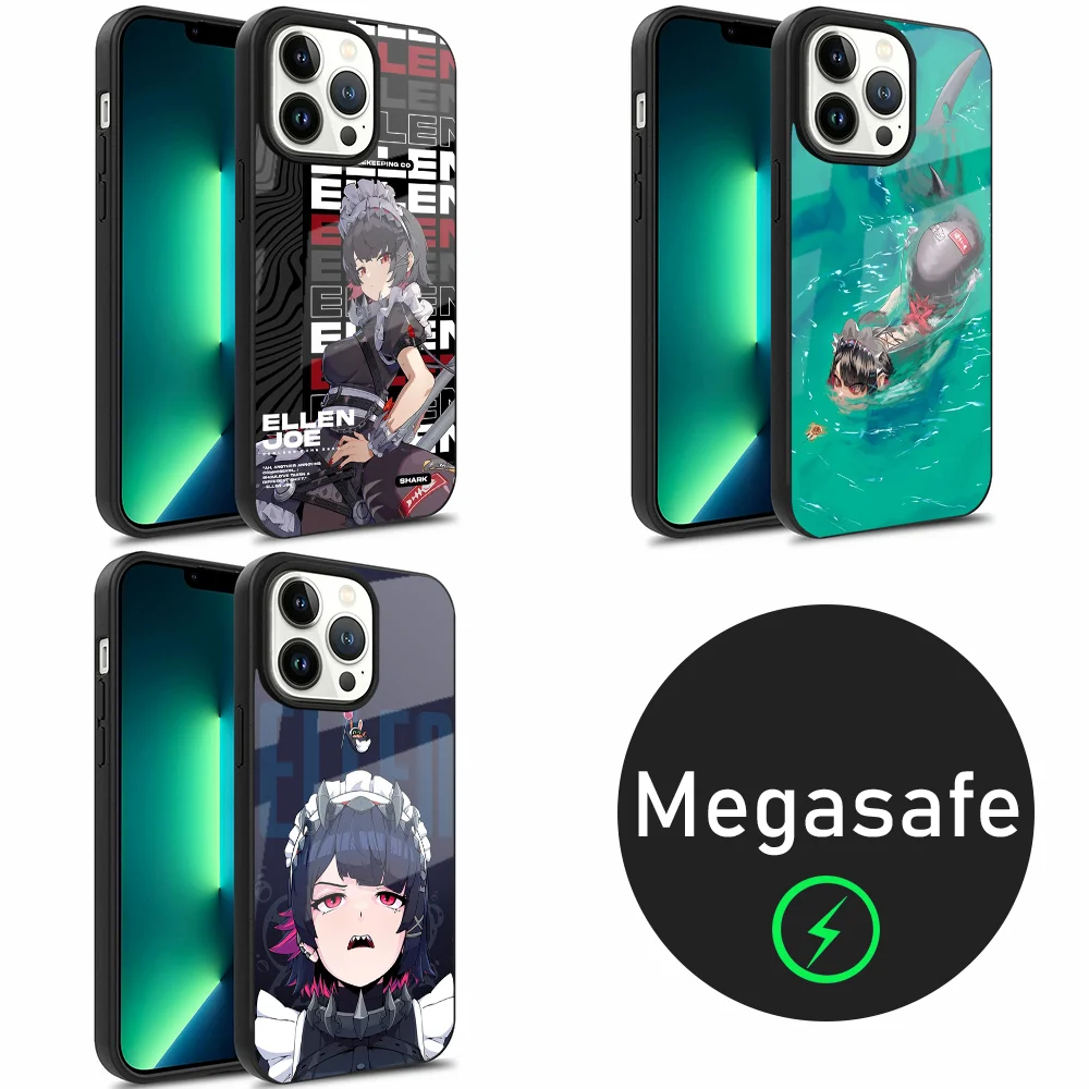 

Game Zenless Zone Zero Ellen joe Phone Case For iPhone 16,15,14,13,12,11,Plus,Pro,Max Mini Magsafe Magnetic Wireless Charging