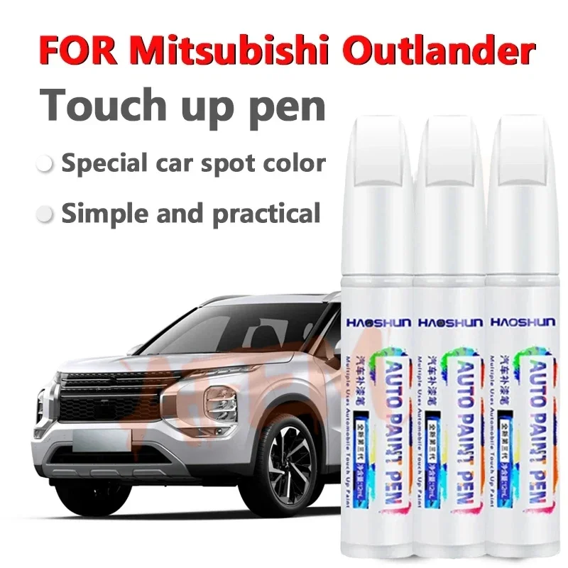 For Mitsubishi Outlander Pearl White Star Diamond White paint pen Red P26 automotive supplies original car paint scratch repair