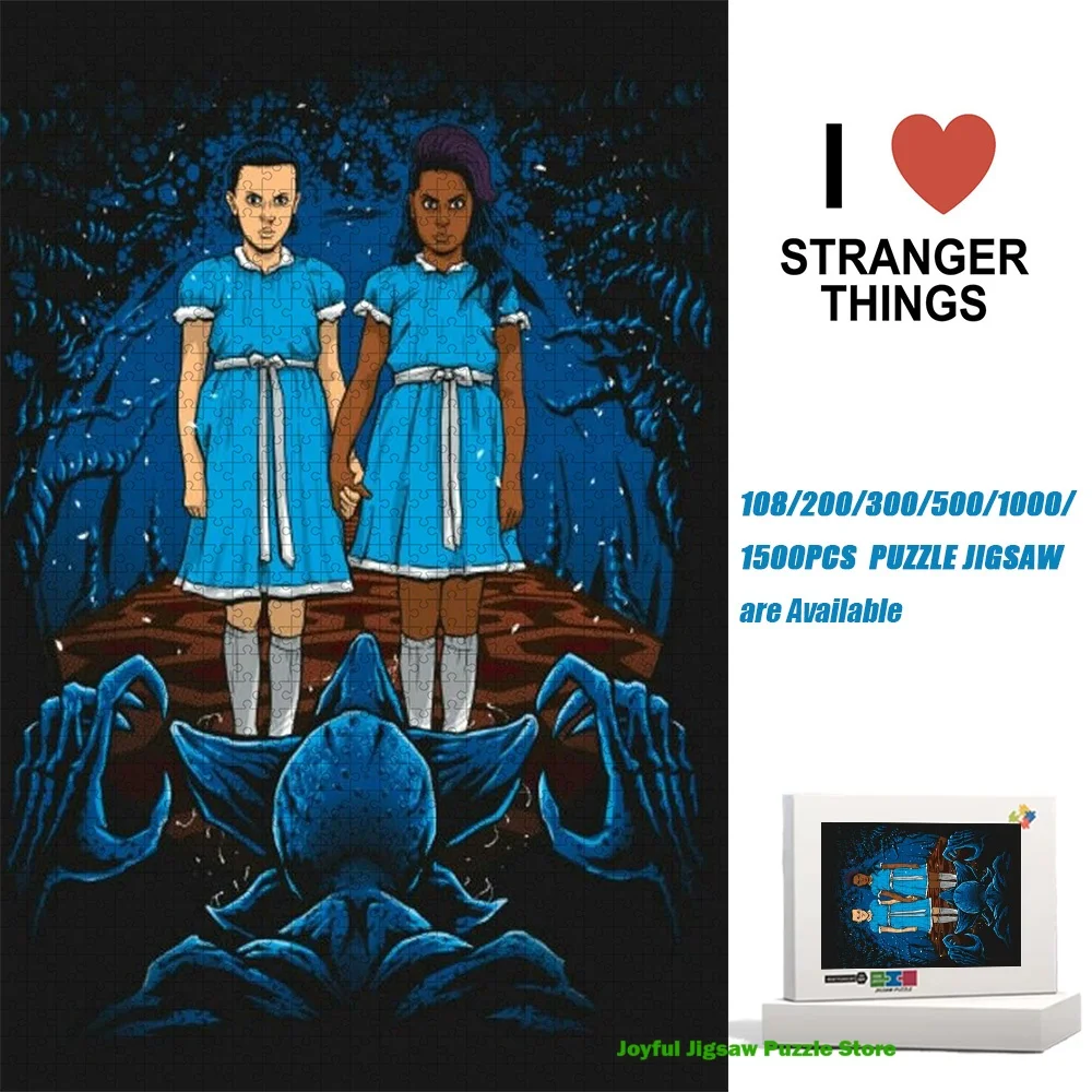 

Stranger Things Jigsaw Puzzle 108/200/300/500/1000/1500Pc Decompression Toy Educational Game Gift Perfect Gift Home Decoration