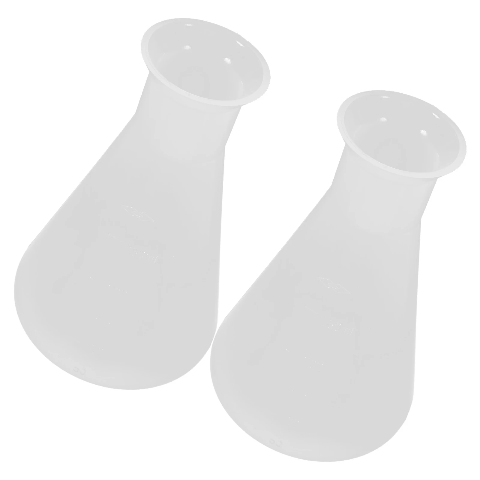 

2Pcs 250ml Plastic Erlenmeyer Flask Wide Mouth Chemistry Lab Experiment Supply Durable High Temperature Resistant