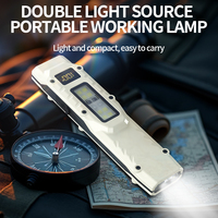 EDC Rechargeable LED Flashlight, Super Bright Tactical Flashlight COB Work Light Portable Multifunctional Flashlight Waterproof