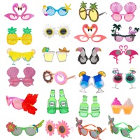 Funny Glasses Hawaii Tropical Party Pineapple Bird Guitar Sunglasses Wedding Birthday Novelty Costume Party Photo Props Supplies