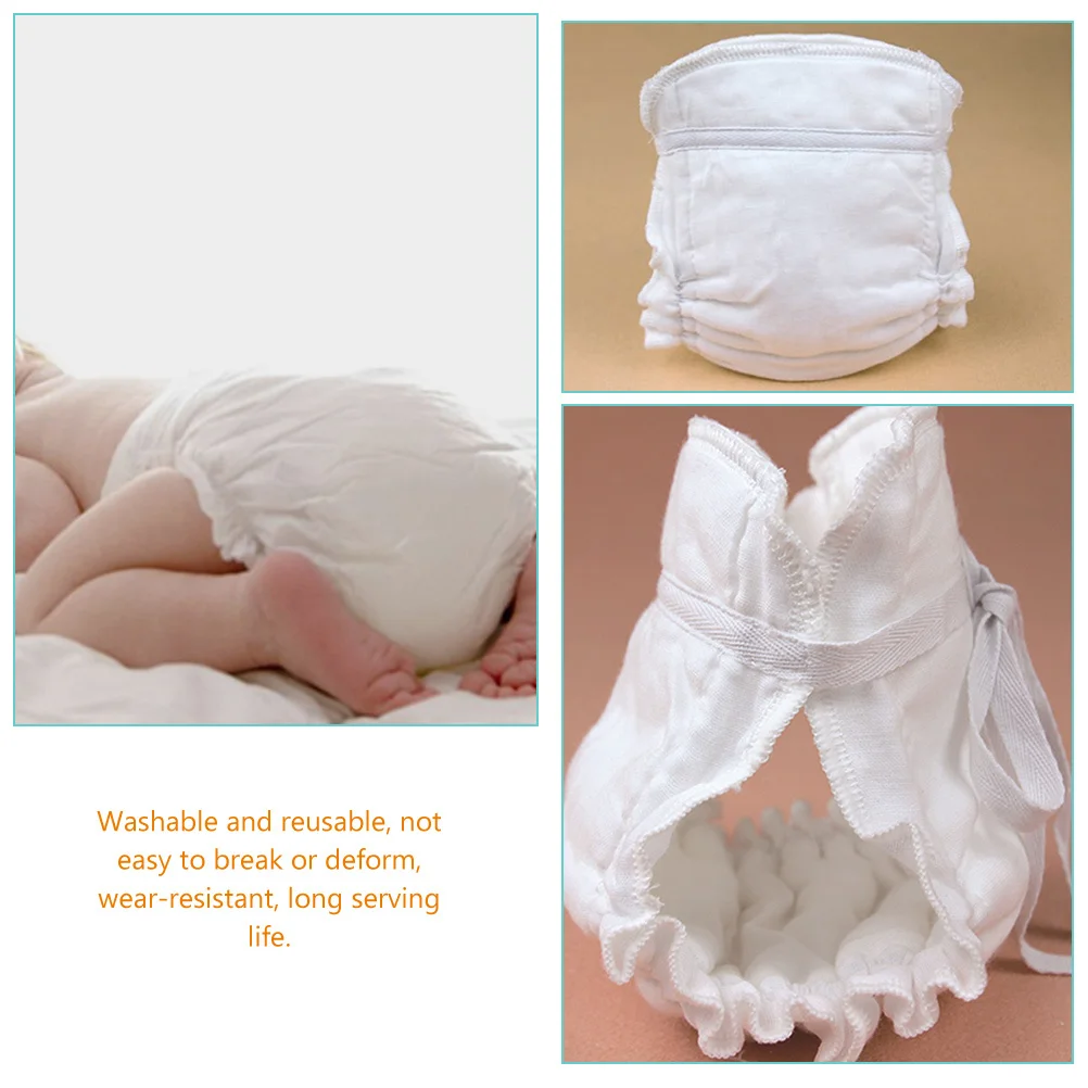 

2Pcs Cotton Baby Diaper Pant Washable Reusable Newborn Infant Toddler Training Leakproof Supplies