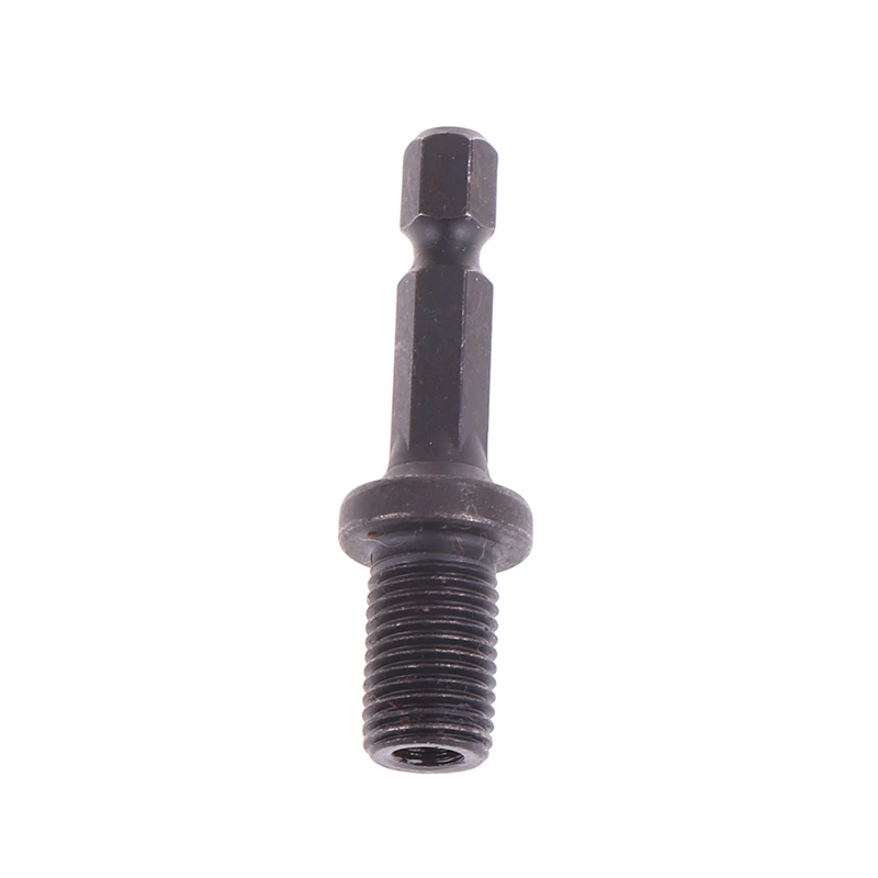 Drill Chuck Adaptor 1/4" Hex Shank Adapter To 1/2" 3/8" Male Thread Electric Drill Bits Collet Quick Change Converter