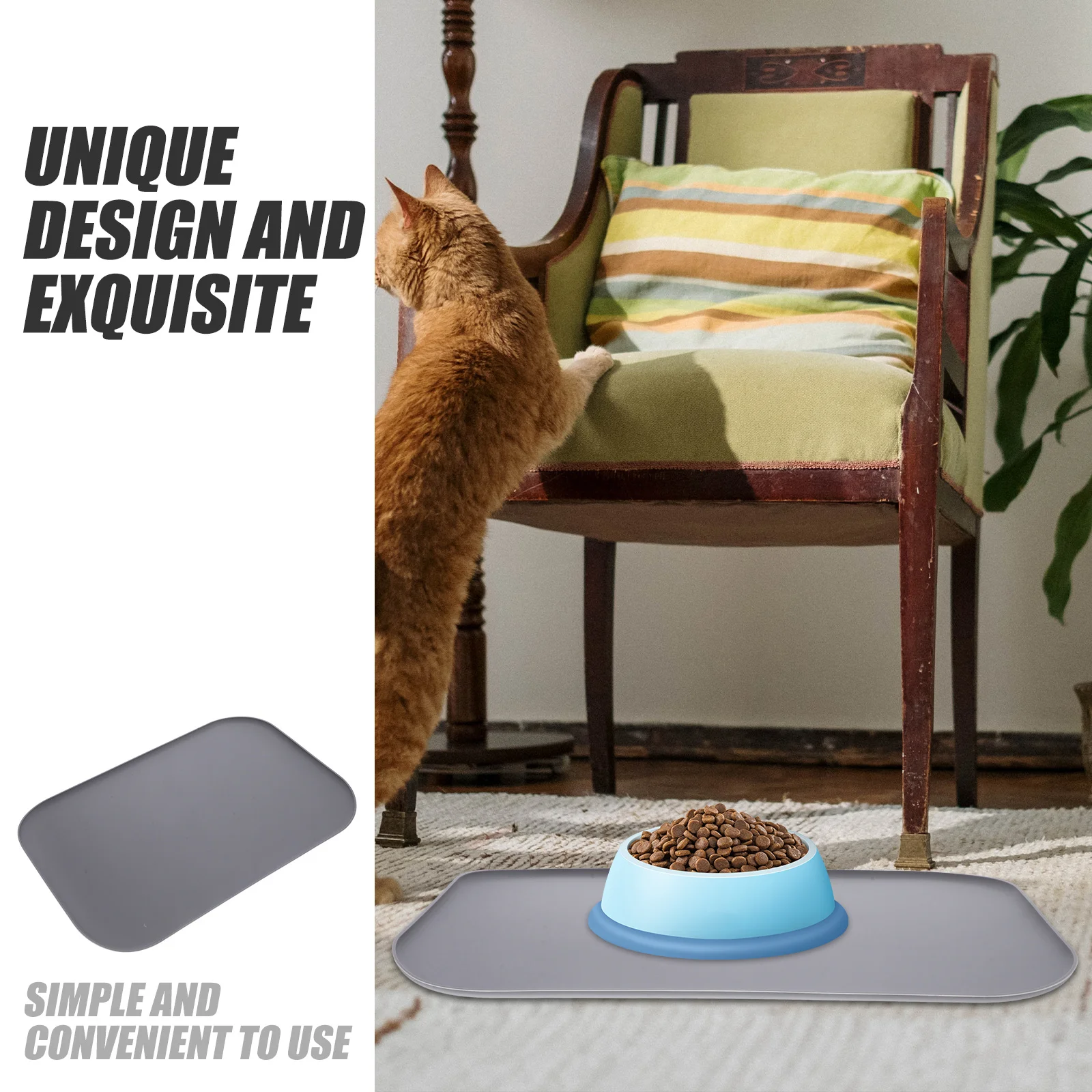 سيليكون الحيوانات الأليفة تغذية حصيرة أثار حافة عدم الانزلاق الكلب القط السلطانية حصيرة مانعة للتسرب مقاومة للماء الغذاء تسرب الحرس سيليكون الحيوانات الأليفة تحديد الموقع