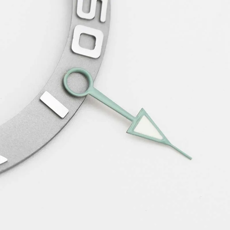 Explorer 2 Style GMT Hands Pointer Polished C3 Green Lume for NH34 NH35 Movement Diving Watch Modified Accessories