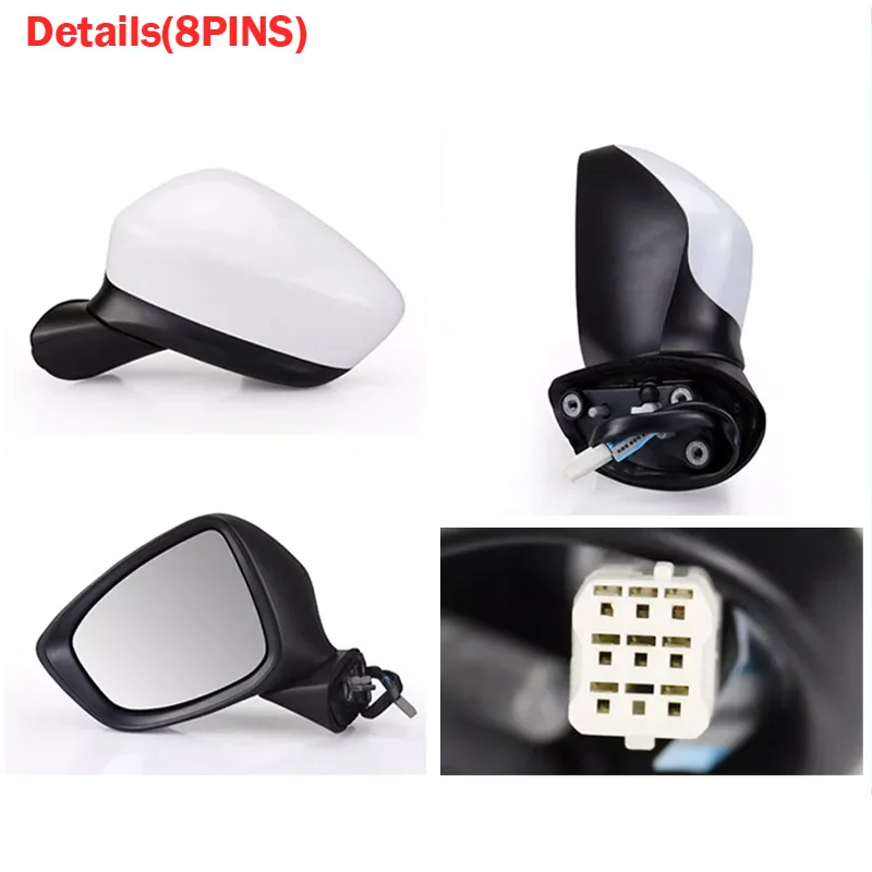 Side Rear View Mirror Assembly  Turn Light Assy For Mazda CX-5 CX5 2012 2013 2014 8PINS