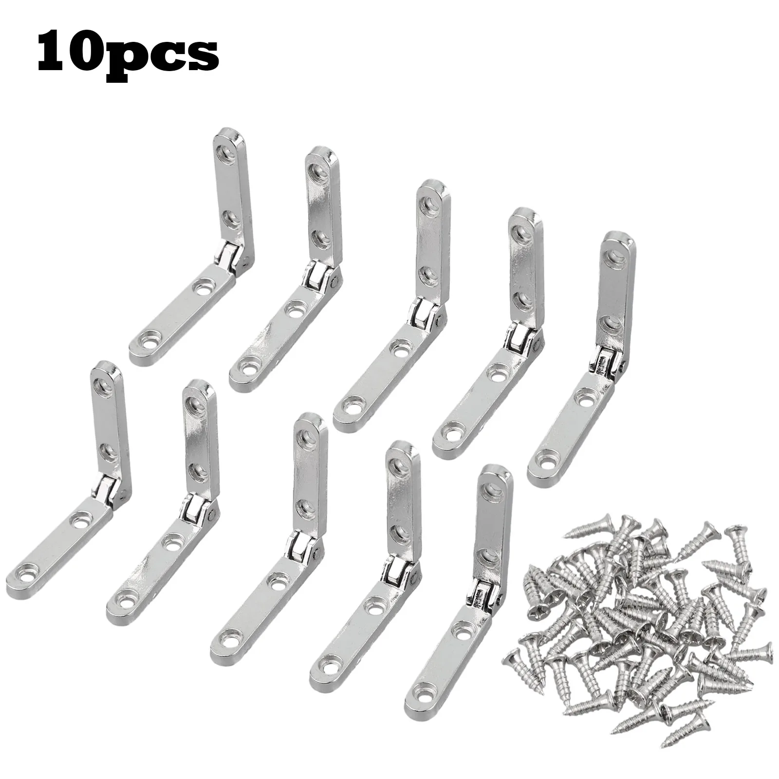 Brand New High Quality Spring Hinge 30x30mm 90 Degree For Jewellery Box Hardware With 40 Pcs Screws Zinc Alloy