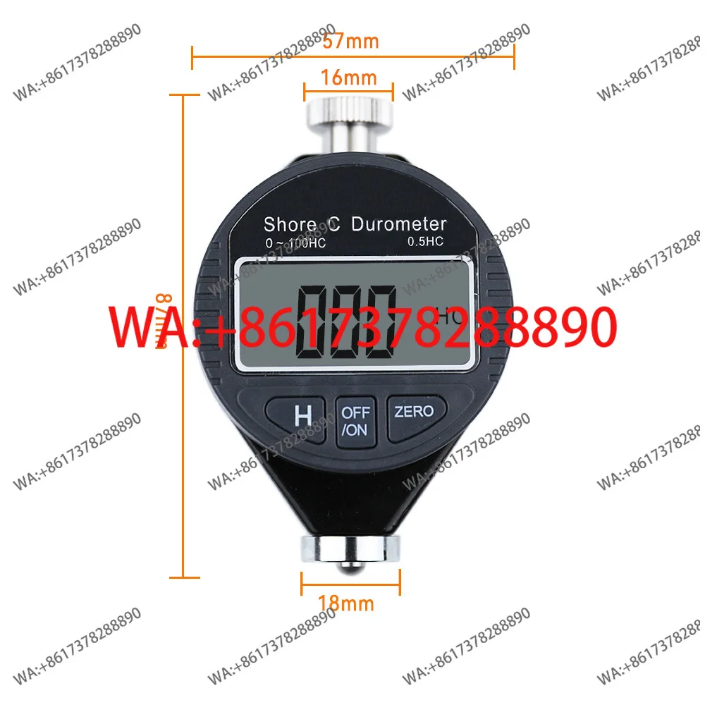 

Электронный цифровой твердомер Шора для пластика, резины, силикона, шин. Твердомер типов A/C/D.