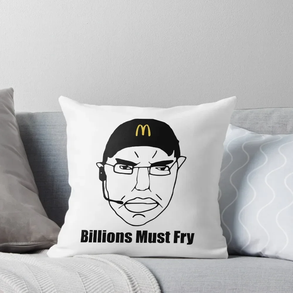 CHUD Billions Must Fry Throw Pillow christmas decorations 2025 Luxury Pillow Case luxury sofa pillows pillow