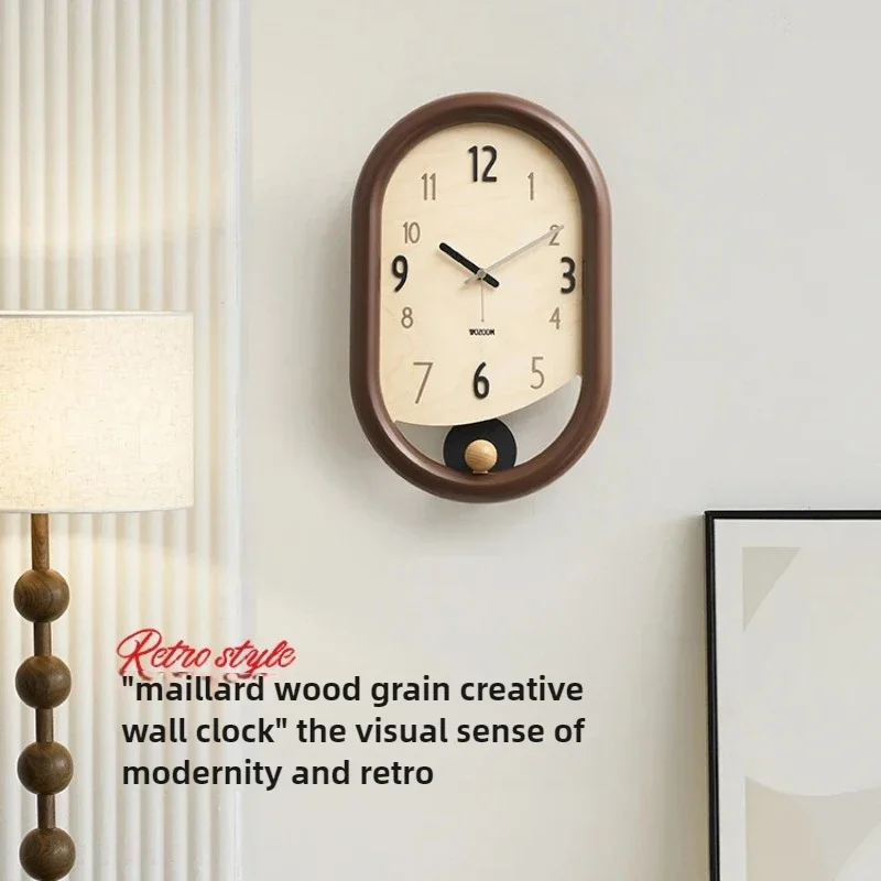 Modern Wall Clock Sleek Home Decor for Living Room Simple Hanging Clock Design 2024 New Arrival Minimalist Wall Accent