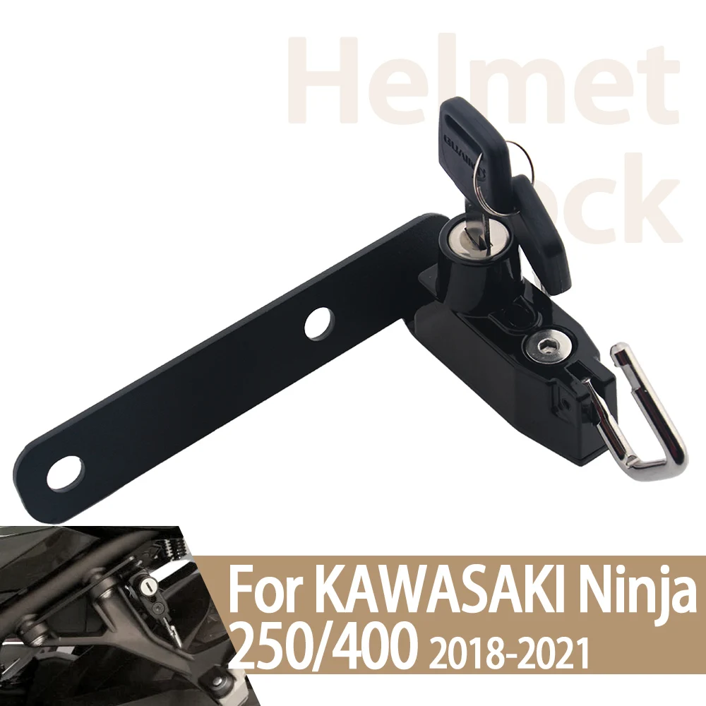 

For Kawasaki Ninja250 Ninja400 Helmet Lock Kit Motorcycle Helmets Security Anti-Theft Lock Rust-Proof Aluminum Alloy Accessories