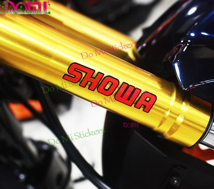 

Vinyl Auto Tail Body Bike Helmet Sticker Decals for Suspension 80x15mm Fork Stickers Road Racing Sports Set Car Styling