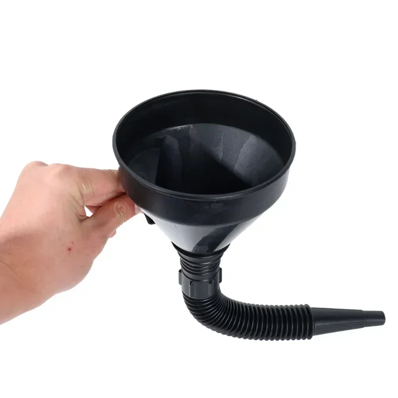 With Foldable Hose Motorcycle Funnel Fuel Filler with Filter Pipe Oil Diesel Gas Filling Refueling Car Accessories Universal