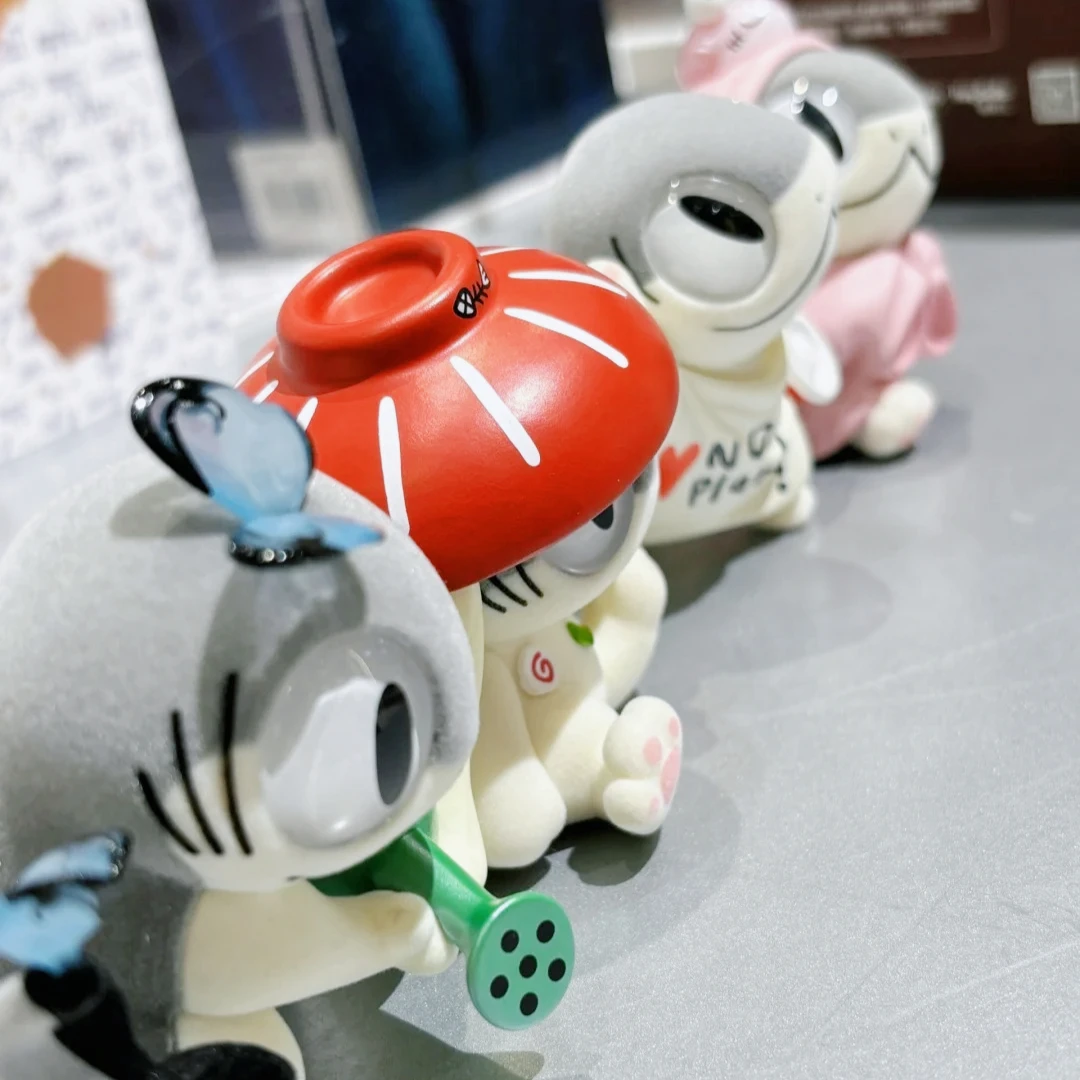 

Sharkitty Ver.1 Series флокированная глухая коробка Kawaii фигурка животного плюшевая загадочная коробка коробка-сюрприз декор стола орнамент подарки на день рождения