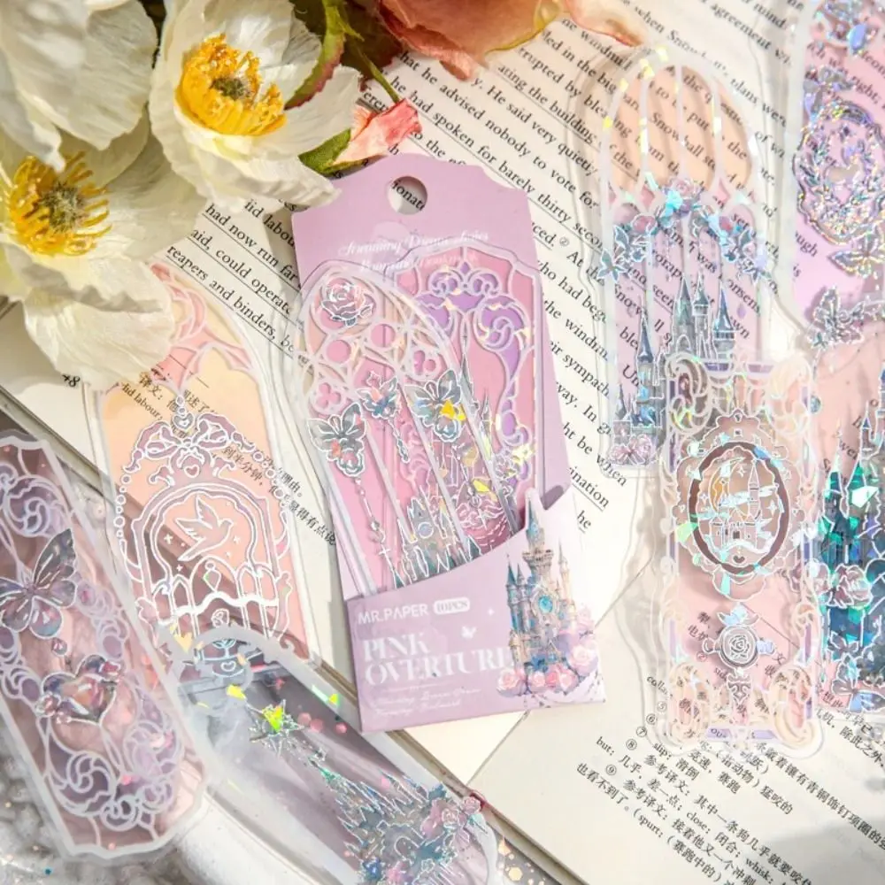 4Style 10pcs/pack Shell Light PVC Bookmark Streamer Dream High Value Ins Fresh Reading Mark Card Decoration Student Stationery