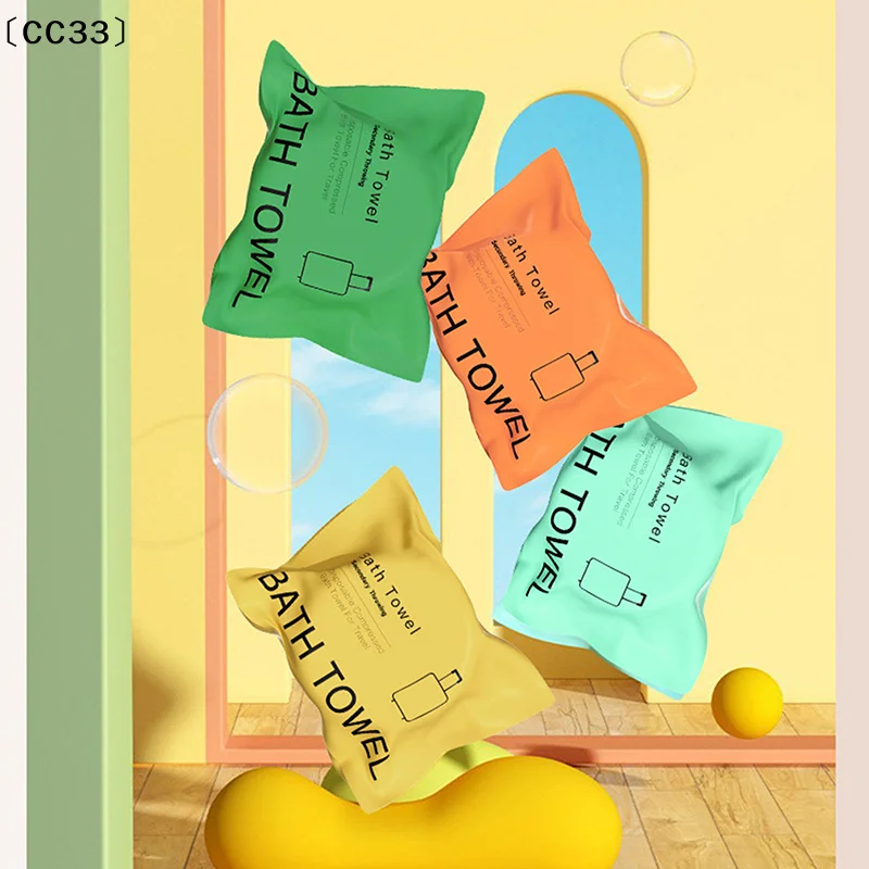 70x140cm Compressed Bath Towel Thickened And Enlarged Disposable Travel Portable Independent Packaging Non-woven  Towel〔CC33〕