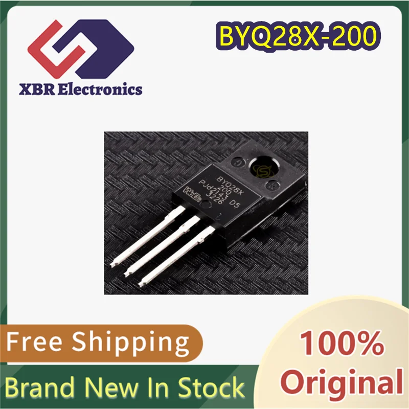 

(10/50 pieces) BYQ28X-200 BYQ28XTO-220 Fast Recovery Rectifier Diode 10A 200V Brand New Genuine Product Free Shipping