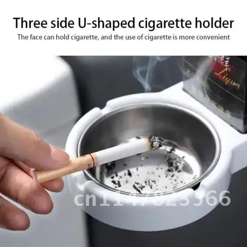 Non-marking Sticker Ashtray Wall Paste Home Ashtray Simple Bar Smoking Indoor Cigarette Butt Storage Shelf Storage Ashtrays Tool