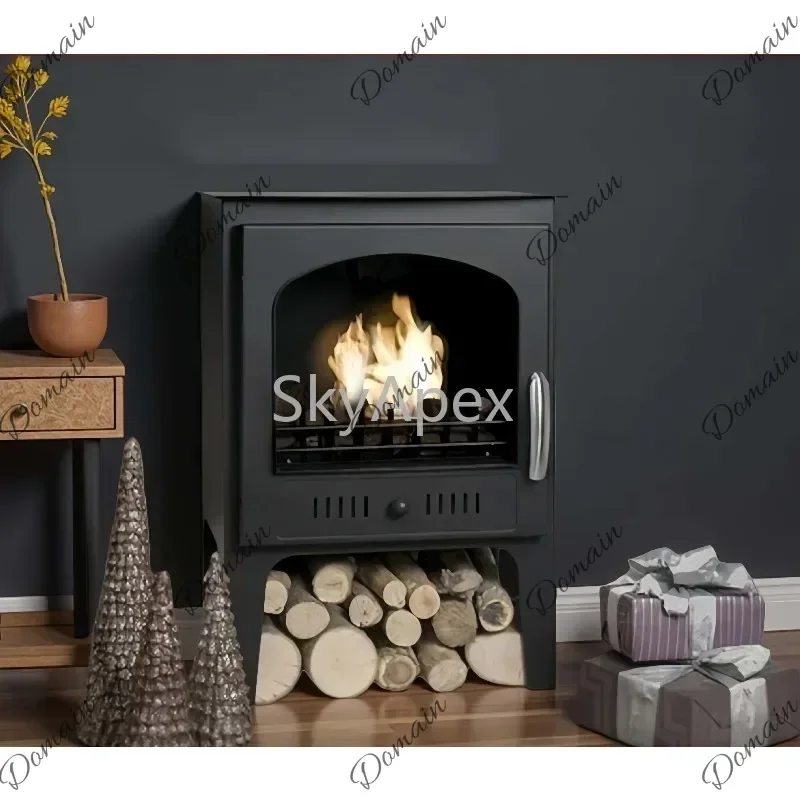 AU IKZL BL Winter Indoor Smokeless Real Flame Bio Ethanol Fireplace Safe Efficient Large Area Whole House Heater Living Room Bed