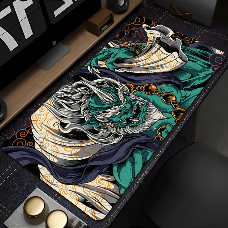 Muismat Anime Gaming Accessoires Varmilo Oni Hannya Samurai Masker Toetsenbord Bureau Mat Gabinete Gamer Tapijt Muismatten
