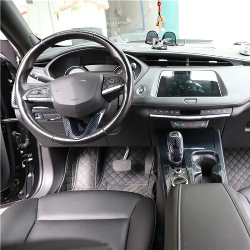 Left hand drive door bowl Center Control Panel cover Trim Steering Wheel Button Door Handle Panel For Cadillac XT4 2018-2023