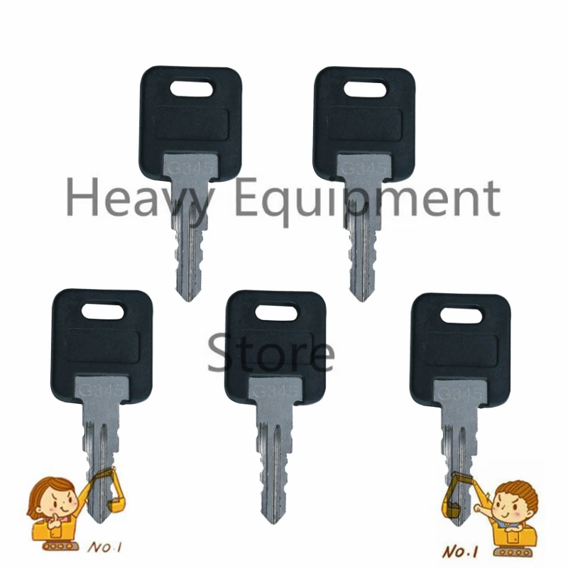 

(5 Keys) Fastec FIC Keys HF301~HF351 RV Trailer - CF EF HF Are The Same