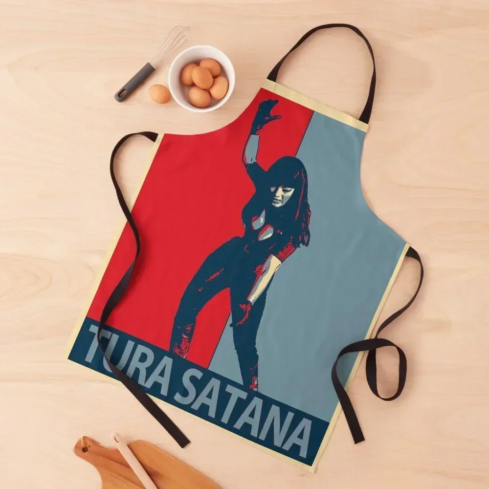 

Tura Satana Apron work ladies Kitchen And Household Goods Chef Uniform Woman men's barbecue Apron