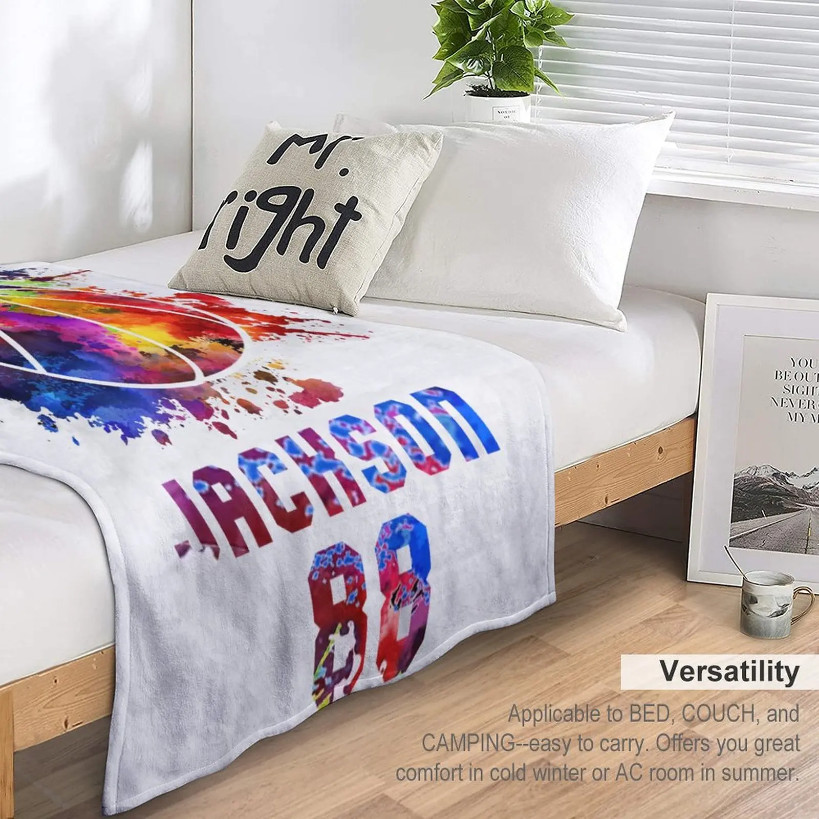 مخصص كرة السلة بطانية الرياضة رمي البطانيات للبنين بنات شخصية اسم رقم كرة السلة موضوع الهدايا للاعبين الفريق