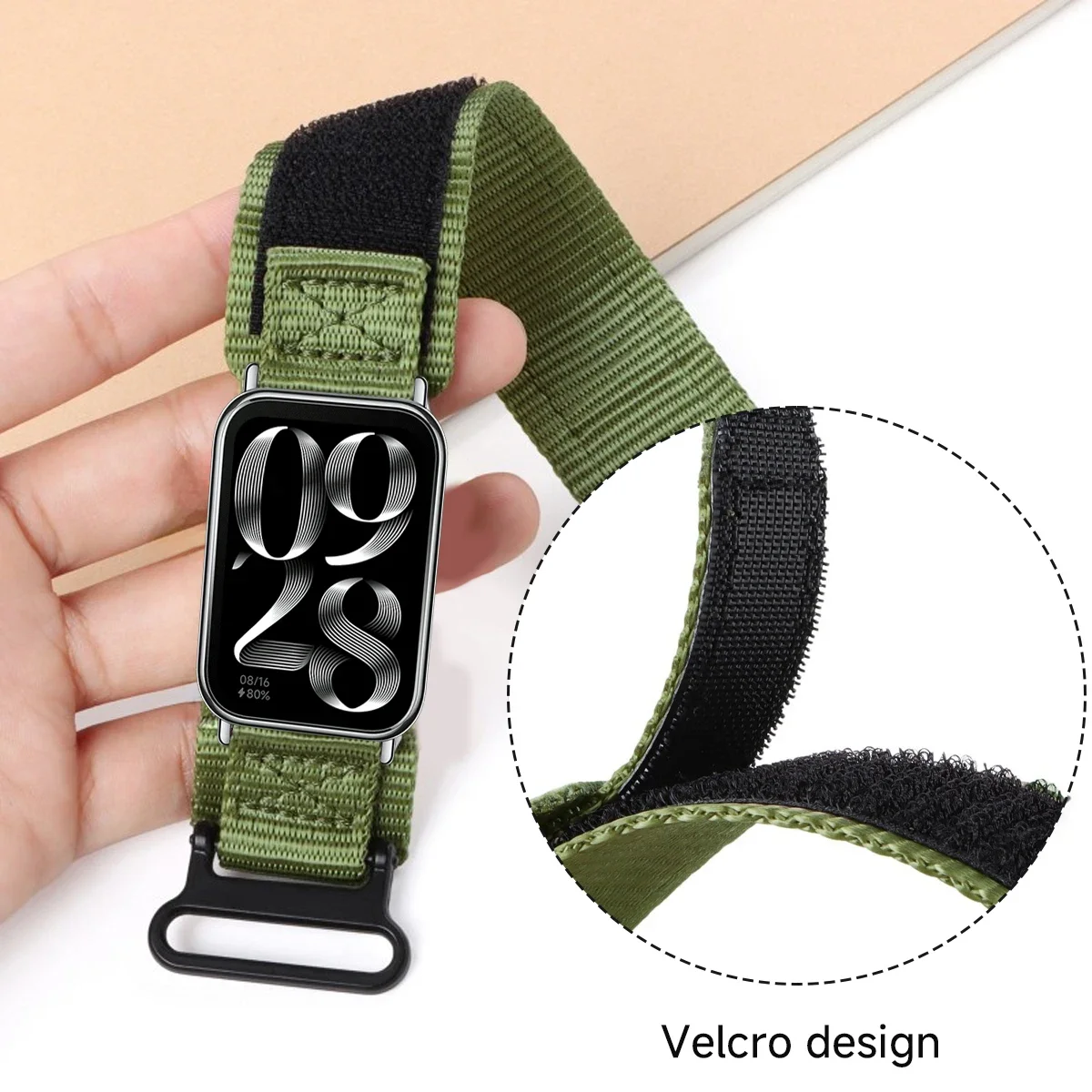 Correia de nylon para redmi watch 4, pulseira esportiva, pulseira substituível para xiaomi mi band 8 pro, pulseira smartwatch ajustável