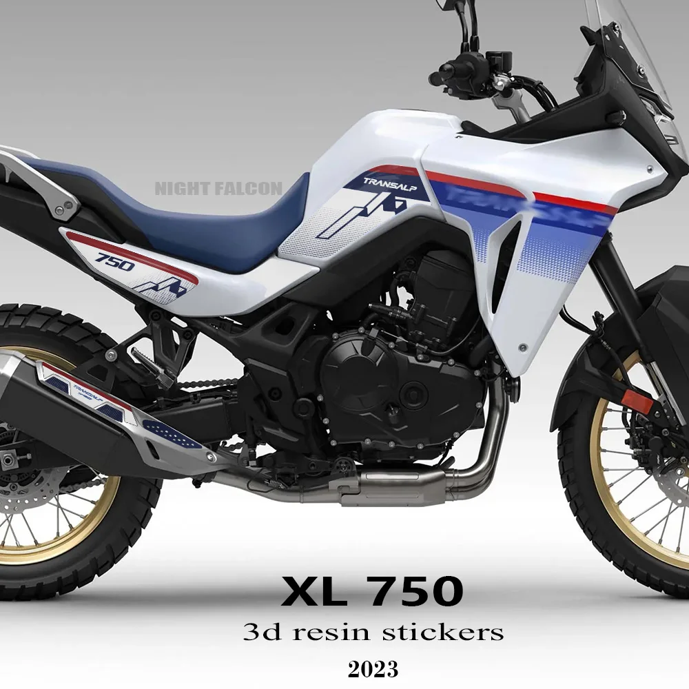 

Для HONDA Transalp XL 750 2023 мотоциклетные запчасти 3D набор наклеек из эпоксидной смолы XL750 Transalp 2023 полный набор 3D резиновые наклейки