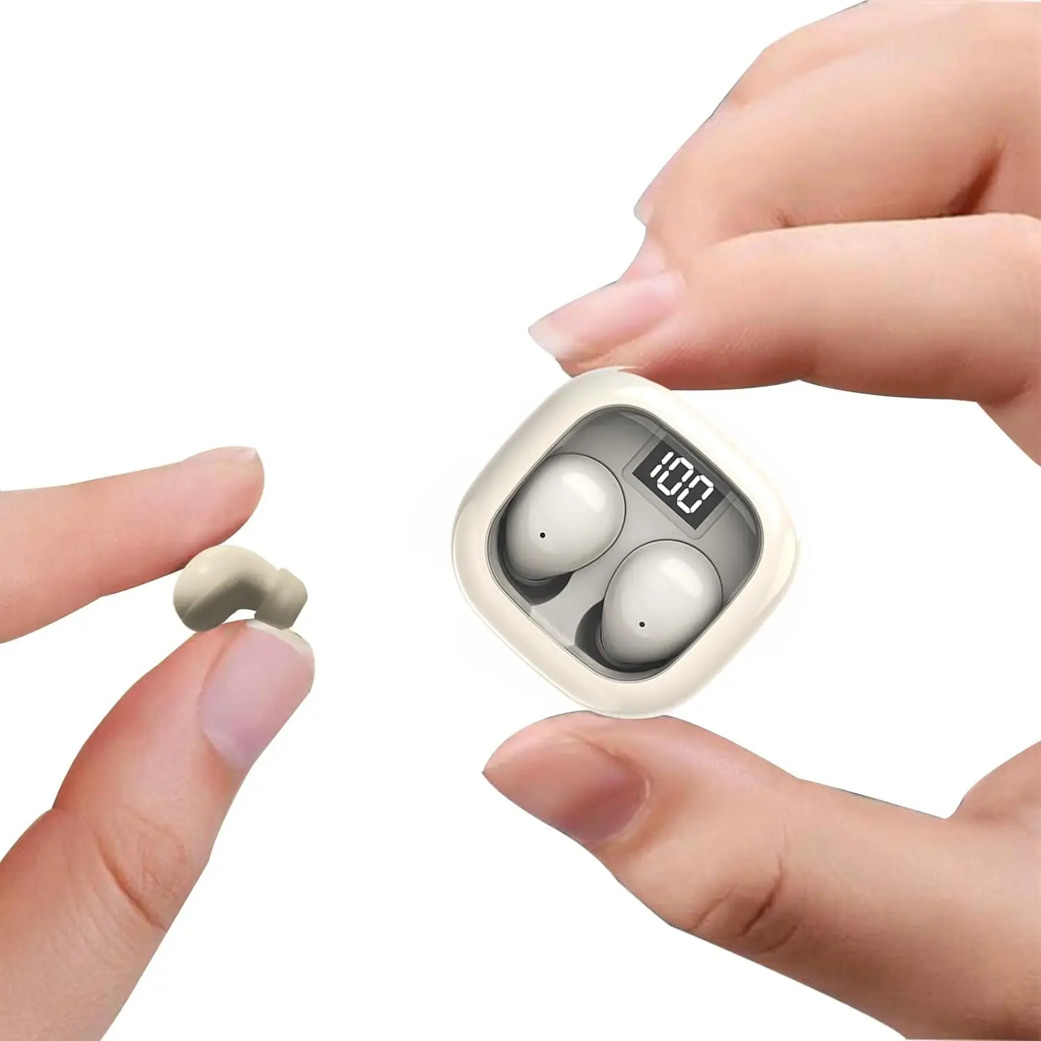 Wireless Bluetooth Headset Mini Ultra Small Sleep New Invisible Earbuds High Sound Quality Headphones Noise Reduction Earphones