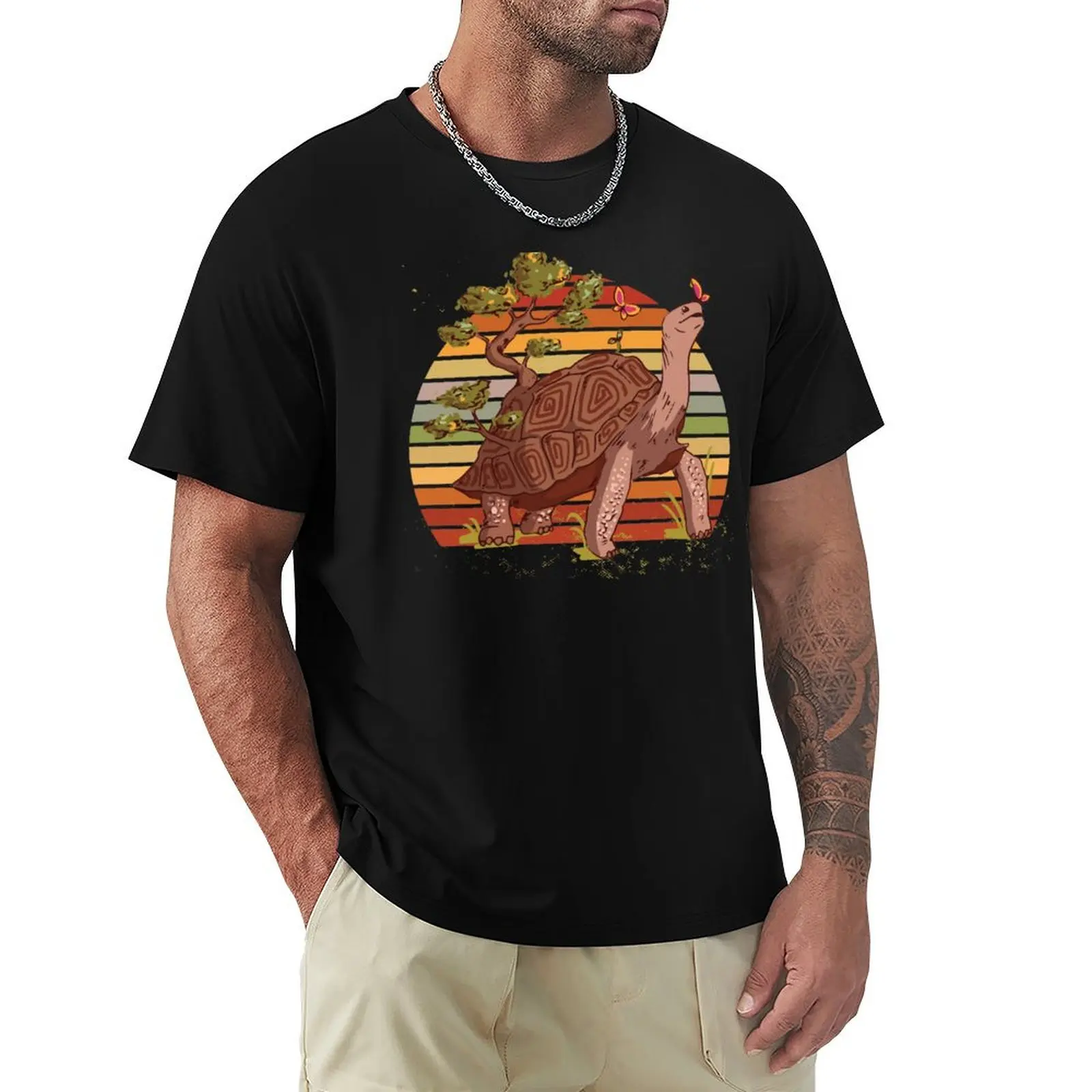 Galapagos tortoise. T-Shirt anime t shirts vintage anime shirt tees vintage shirts men
