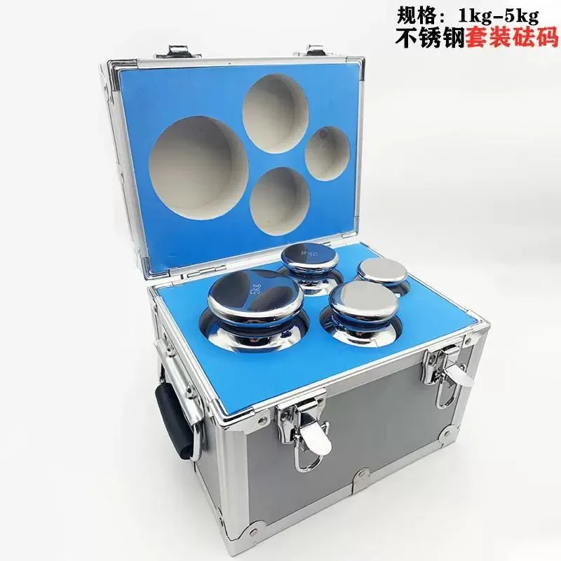 F1 Grade 27pcs 1mg-2kg 304 Stainless Steel Digital Scale Calibration Lab Weights Kit Set Laboratory High Precision Gram Scale