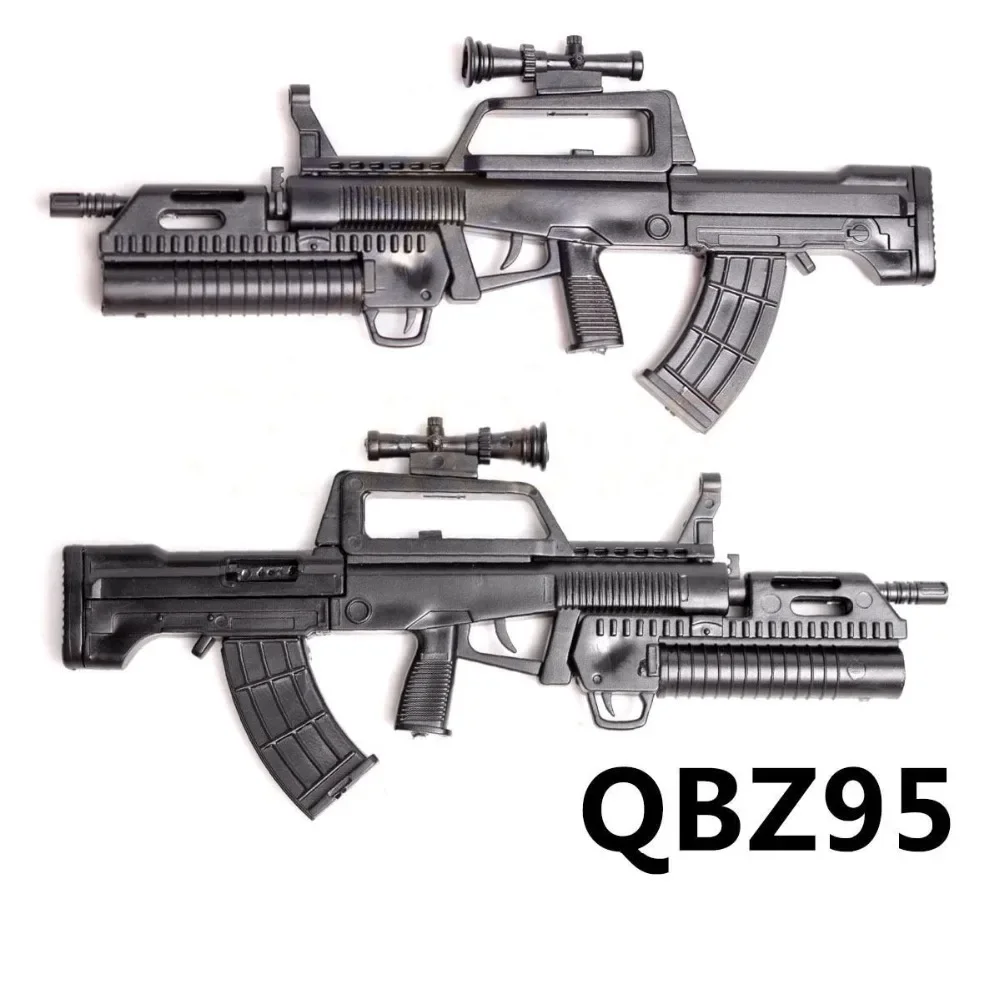 1/6 QBZ95 Type Automatic Rifle Assembling Gun Model Assembly Plastic Weapon For 1/6 Soldier Military Building Blocks Toy