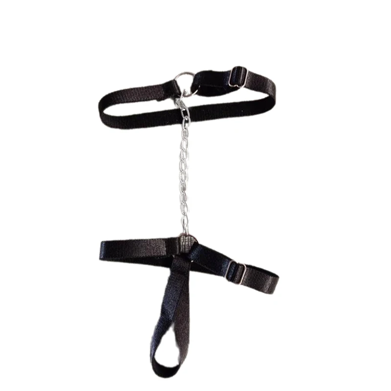 * New Chain Gothic Black Elastic Band Bandage Anklet Bracelet For Women High Heel Summer Barefoot Ankle Sandals Prom Foot Belt