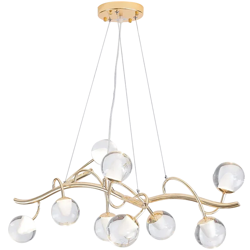 

Nordic Chandelier Post Modern Creative Art Restaurant Minimalist Living Room Chandelier LED Crystal Pendant Lights