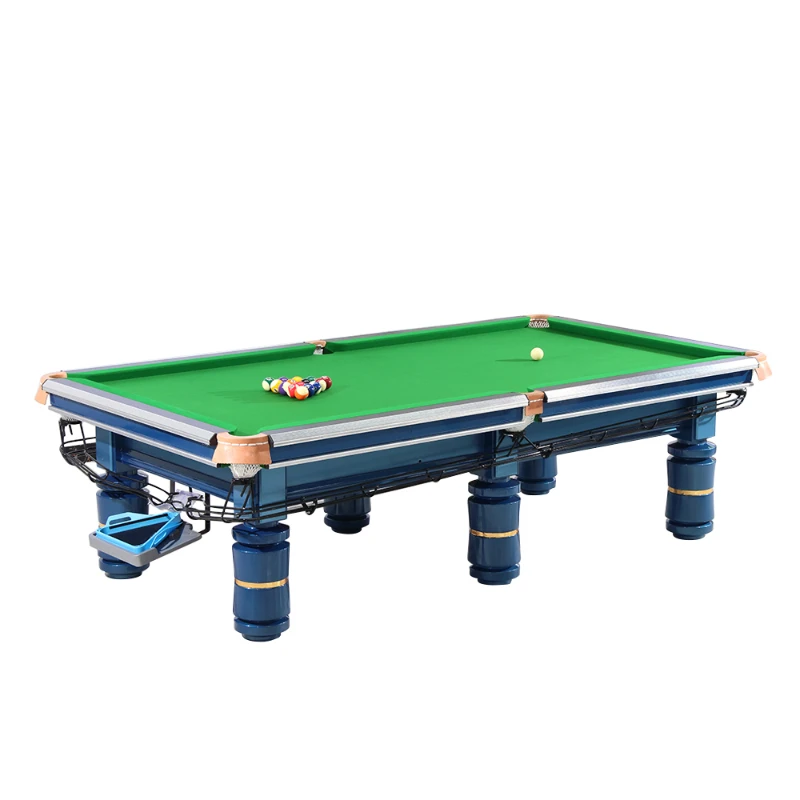 9ft Standard bule pool table commercial club household  professional  Form 8 billiard table