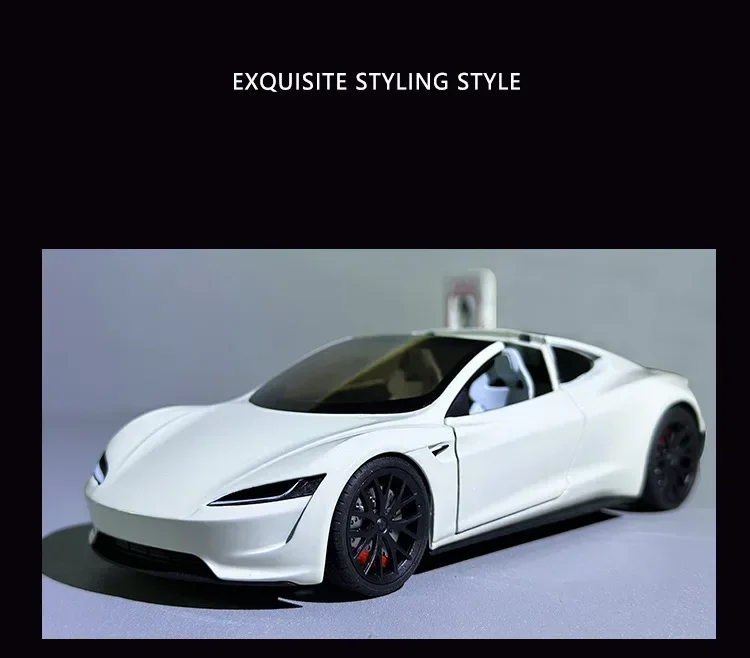 1:24 Electric Roadster Diecast Car with Lights & Sound