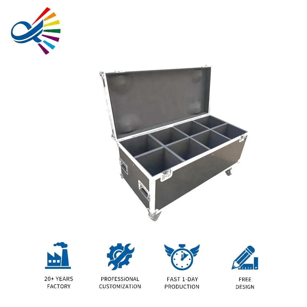 Universal Aluminum Flight Case For Stage LED PAR Light For Tool Storage Transportation (OEM/ODM Available)