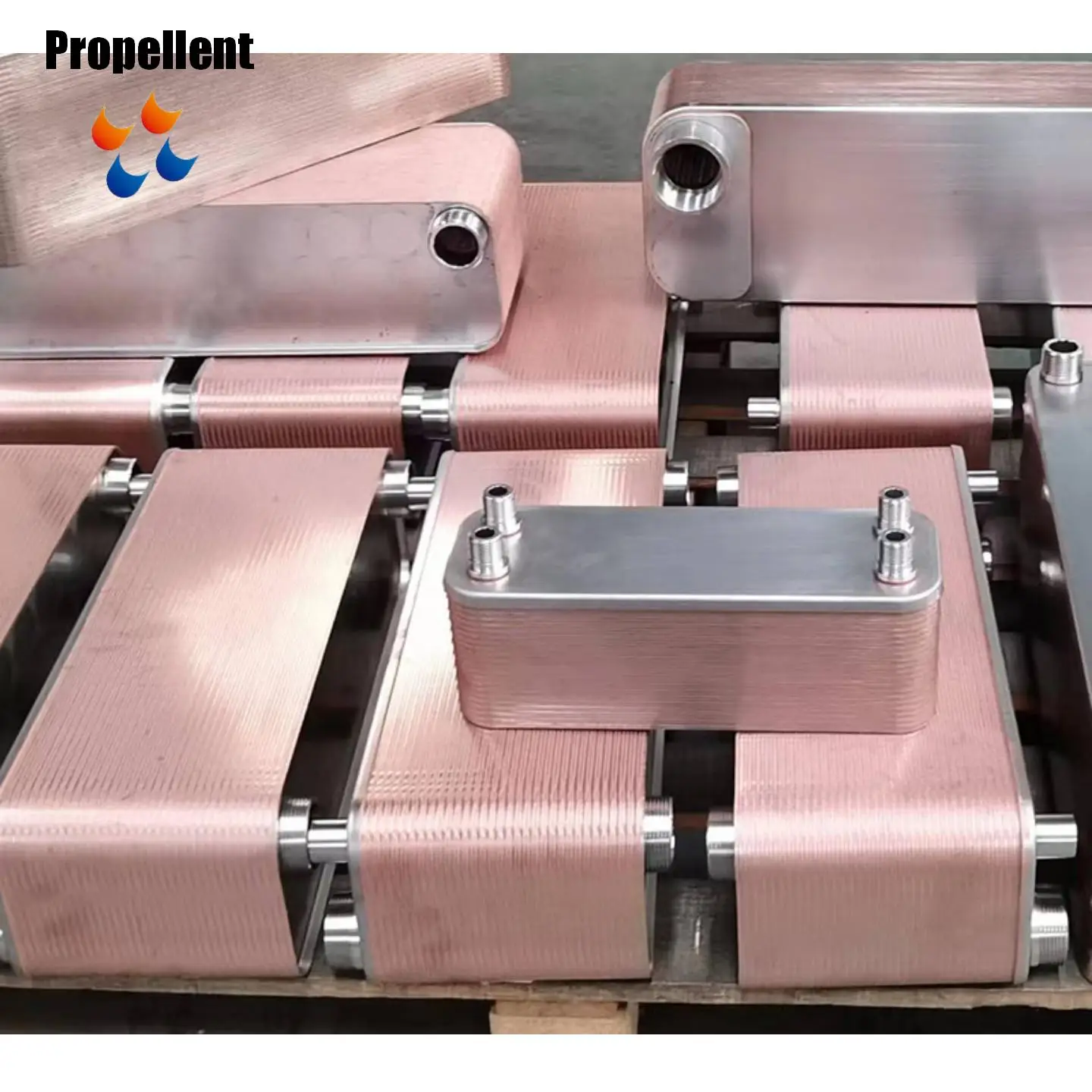 High-Efficient Brazed Plate Water-to-Water Heat Exchangers for Refrigeration Heating & Cooling