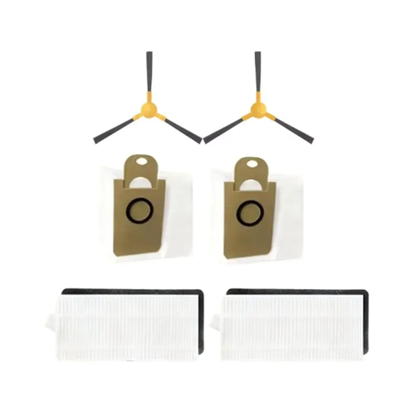 TCF 2Pcs Side Brush Filter Dust Bag Set for GARLYN SR-800 Max / SR-800 Pro Max Vacuum Cleaner, Replacement Spare Parts