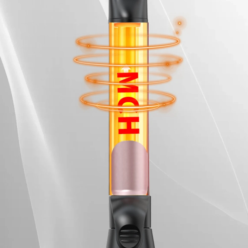 

ABXHA Automatic Fast Heating Rotary Curling Iron, Temperature Curling Iron, Dual Voltage Ceramic Curling Iron EU Plug