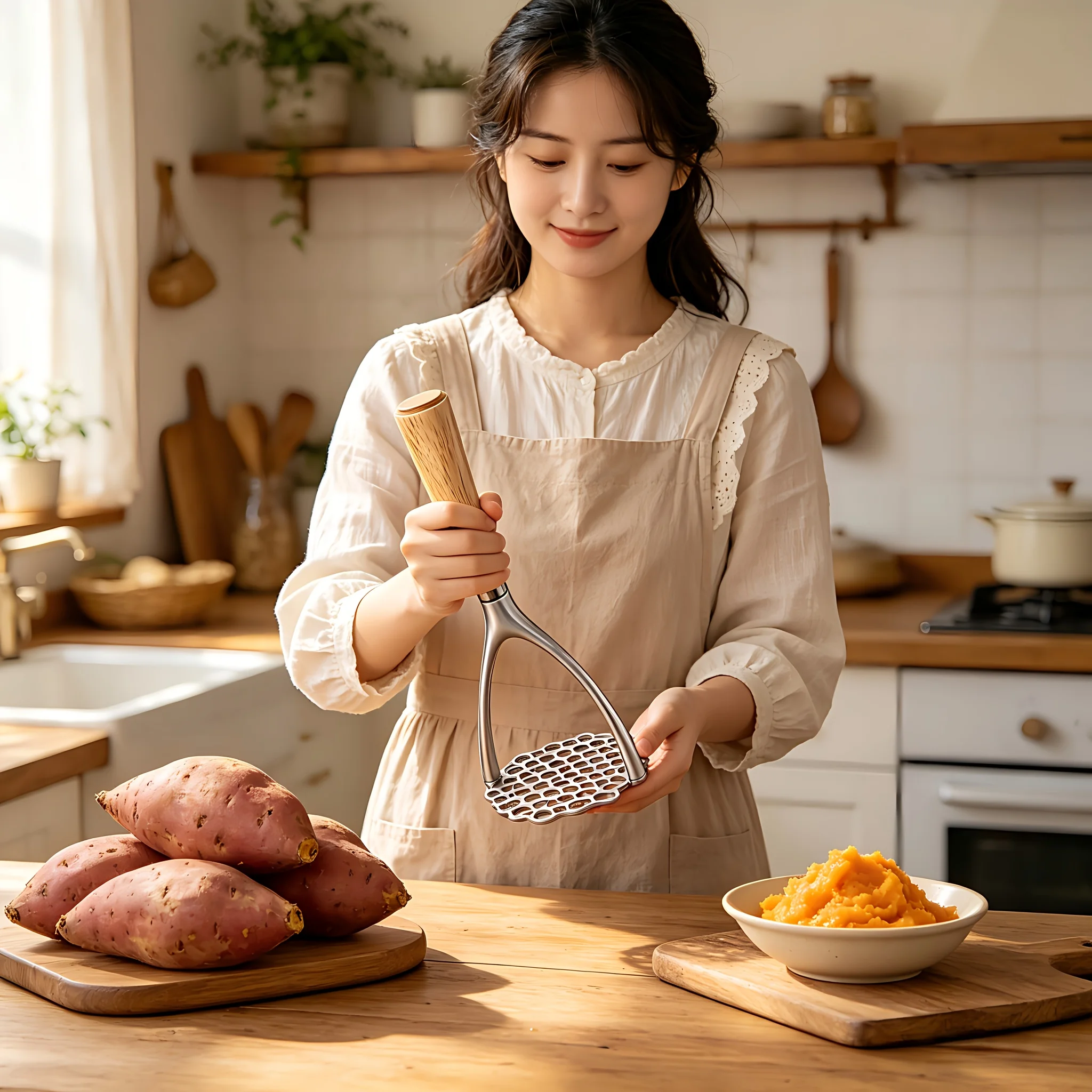 قطعة واحدة، أداة هرس البطاطس،  - مراجعة Potato Masher Ricer وسعره