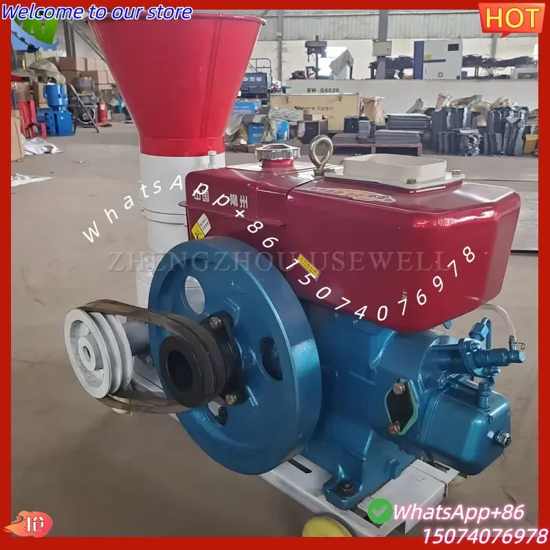2026 Commercial Model 125 Min Animal Feed Chicken Poultry Bird Feed Grass Processing Pellet Making Machine Farm Price
