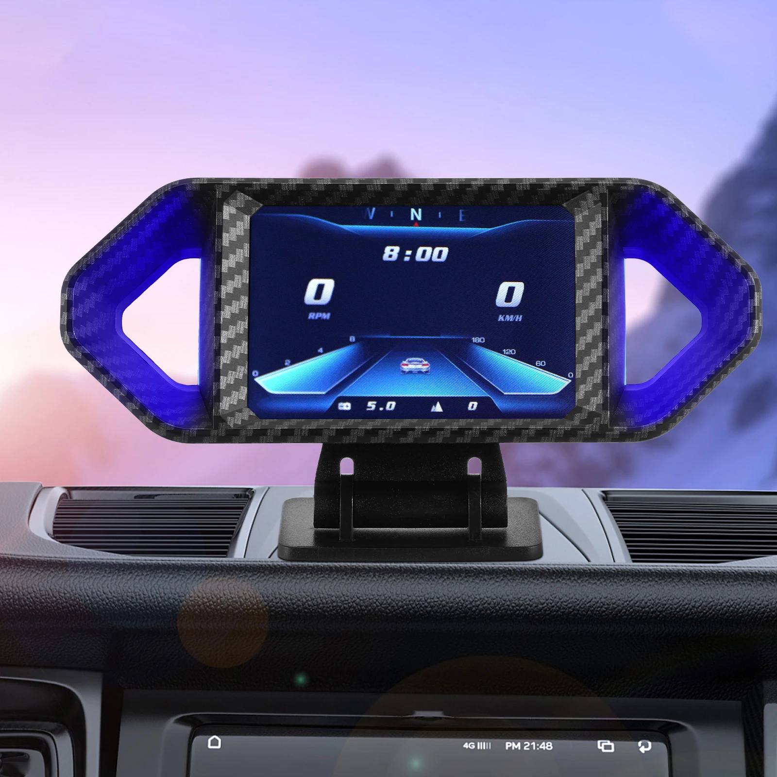 

Car Head Up Display Gauge Digital Inclinometer Multifunctional Smart Vehicle Clinometer Digital Speedometer LED Display Driving