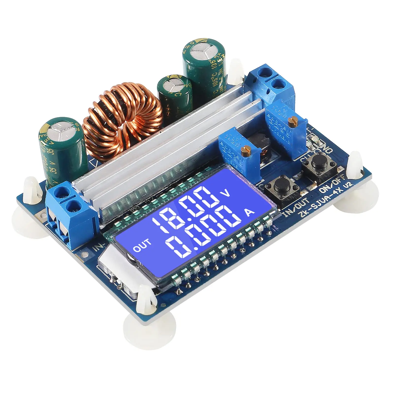 35W DC 5.5-30V to 0.5-30V Digital LCD Display Automatic Step up down Buck Boost Converter Power Supply Module Adjustable Board