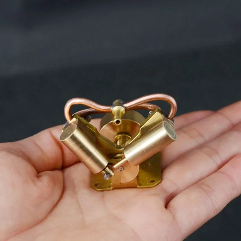 

Mini V2 Double Steam Engine Model Birthday M65 Science Experience Educational Toy