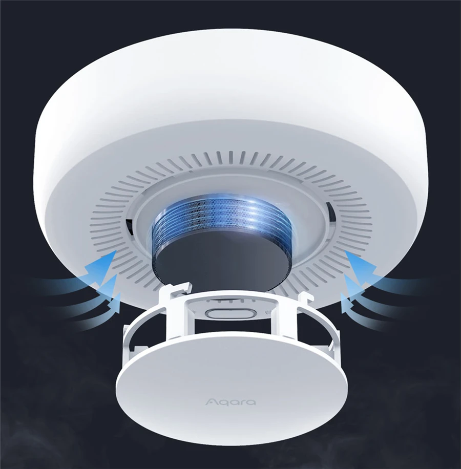 New Aqara Smoke Detector Sensor Zigbee 3.0 Fire Alarm Monitor Sound Alert Home Security Work With Xiaomi Mi home Homekit APP